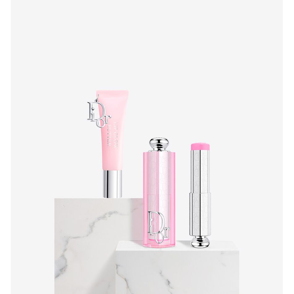 Dior Think Pink Makeup Set: Addict Lip Glow Butter & Backstage Rosy Glow Stick