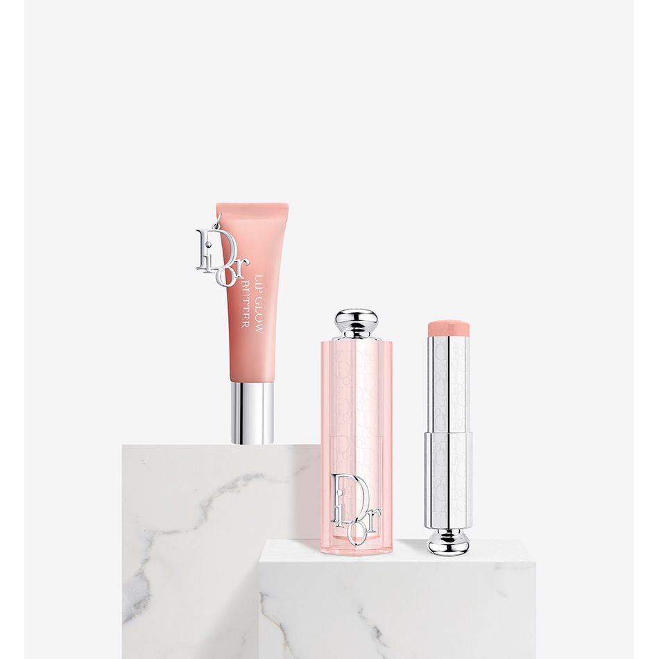 Dior Toffee Makeup Set: Addict Lip Glow Butter & Backstage Rosy Glow Stick